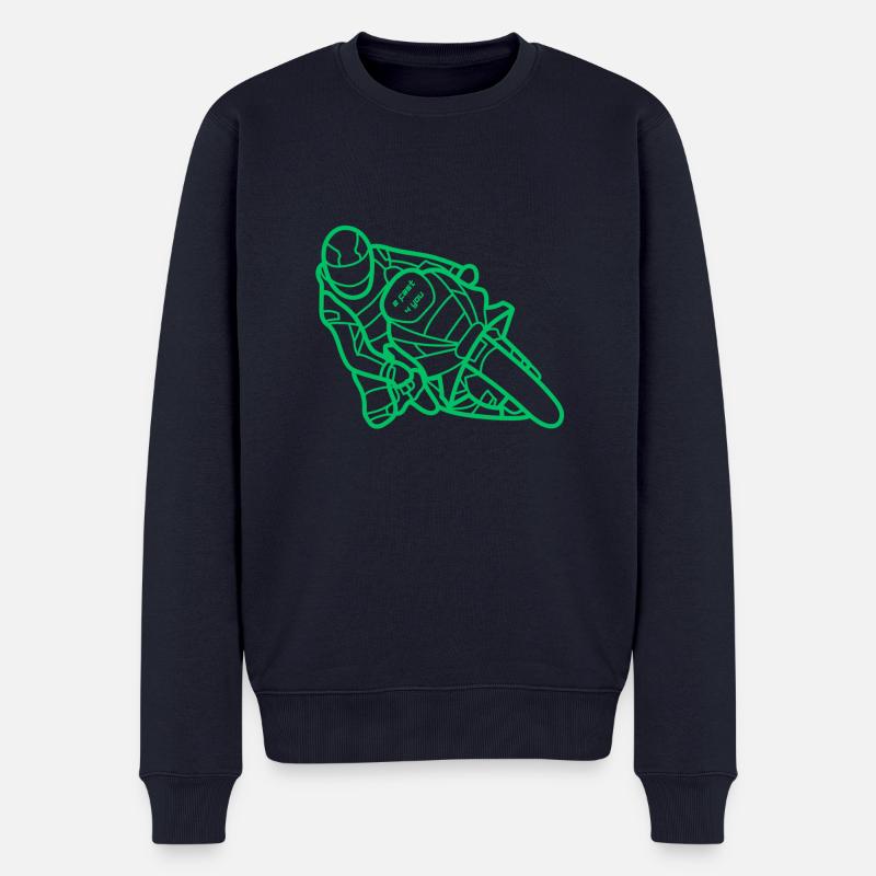 2Fast4You - Männer Premium Bio Pullover - Navy