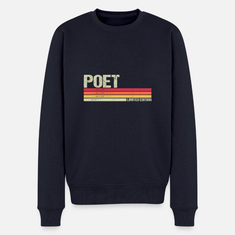 Poet Limited Editon - Männer Premium Bio Pullover - Navy