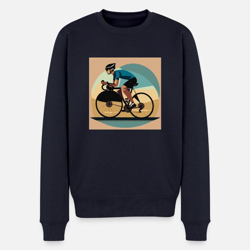 Fahrrad / Rennrad - Männer Premium Bio Pullover - Navy