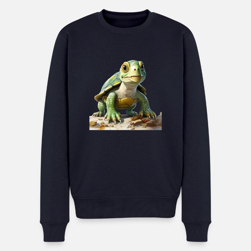 Schildkröten sind anpassungsfähig - Männer Premium Bio Pullover - Navy