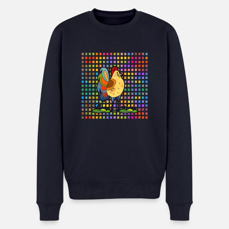 Hahn - Männer Premium Bio Pullover - Navy