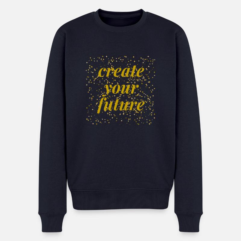create your future - Männer Premium Bio Pullover - Navy