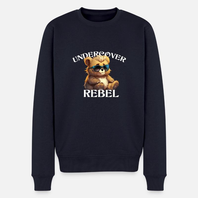 Undercover Rebel - Entdecke das Bärchen in dir! - Männer Premium Bio Pullover - Navy