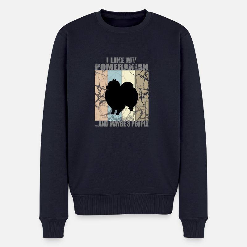 POMMERN - Männer Premium Bio Pullover - Navy