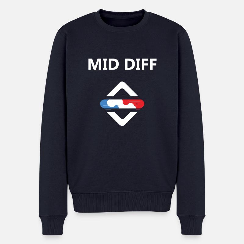 league legend Mid Diff - Männer Premium Bio Pullover - Navy