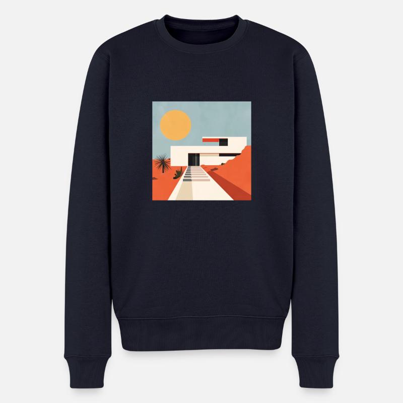 Bauhaus - Männer Premium Bio Pullover - Navy