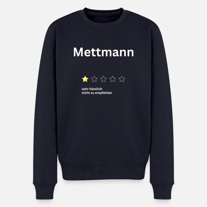 Mettmann 1star - Männer Premium Bio Pullover - Navy
