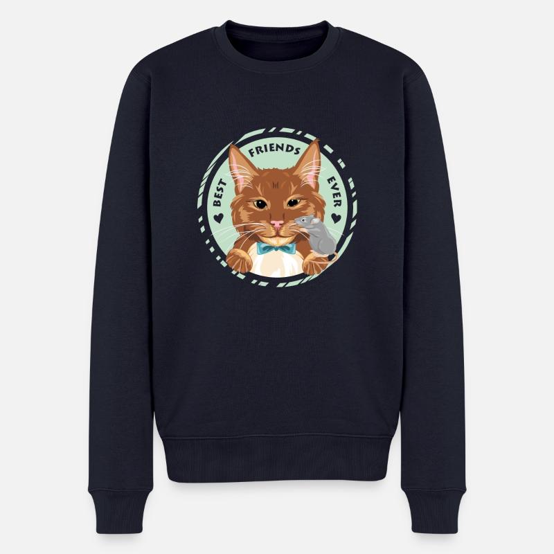 Die besten Freunde aller Zeiten - Männer Premium Bio Pullover - Navy