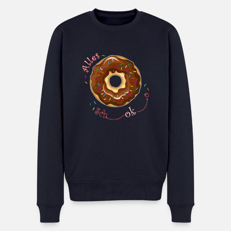 Beignet au chocolat - Pull Premium bio Homme - bleu marine