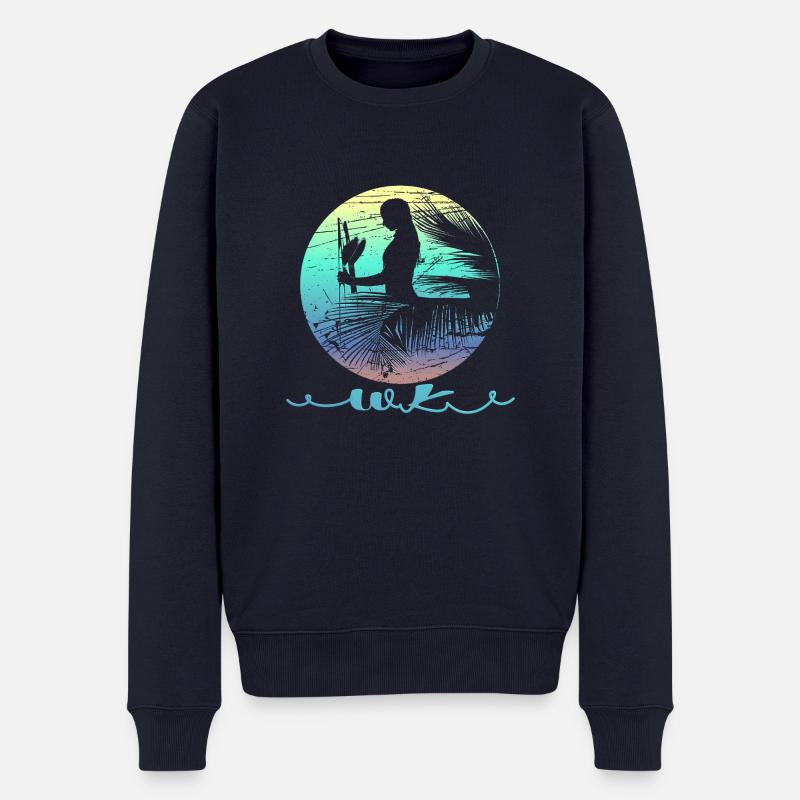 WK Surf dream Frau - Männer Premium Bio Pullover - Navy