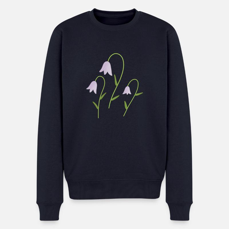 Glockenblumen - Männer Premium Bio Pullover - Navy