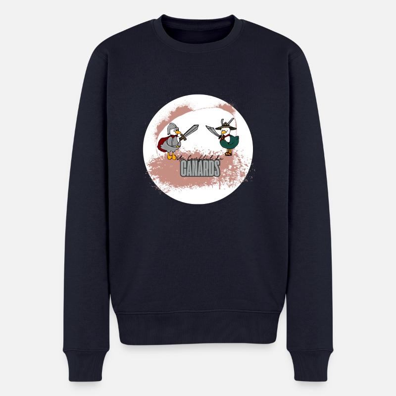 Conflit de canard - Pull Premium bio Homme - bleu marine