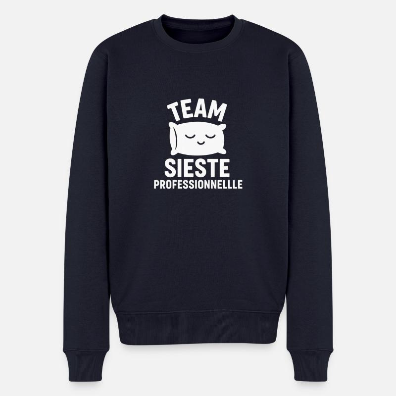 team sieste professionnelle - Pull Premium bio Homme - bleu marine