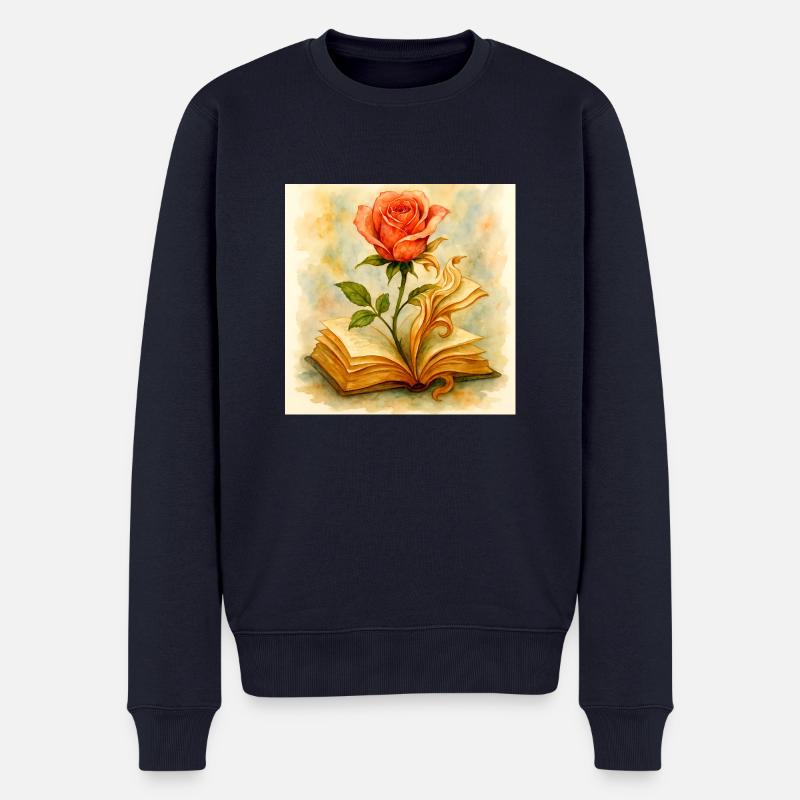 Buche und Blume - Männer Premium Bio Pullover - Navy