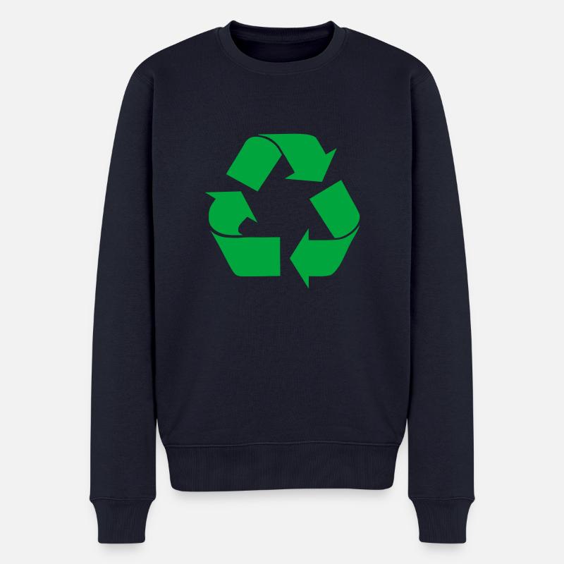 Recycling - Männer Premium Bio Pullover - Navy