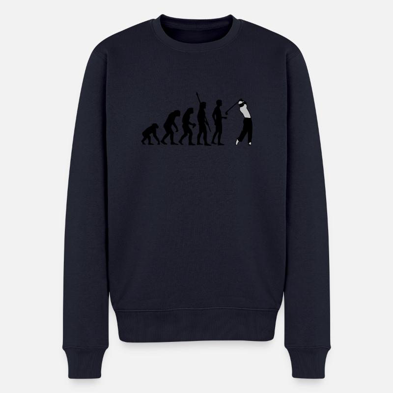 evolution_golf_b_2c - Männer Premium Bio Pullover - Navy