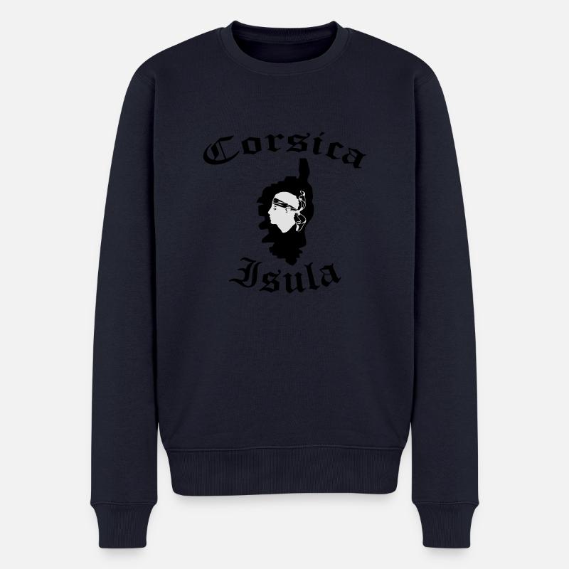Korsika - Männer Premium Bio Pullover - Navy