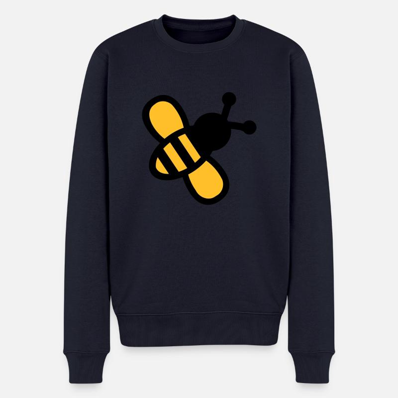 Biene - Männer Premium Bio Pullover - Navy