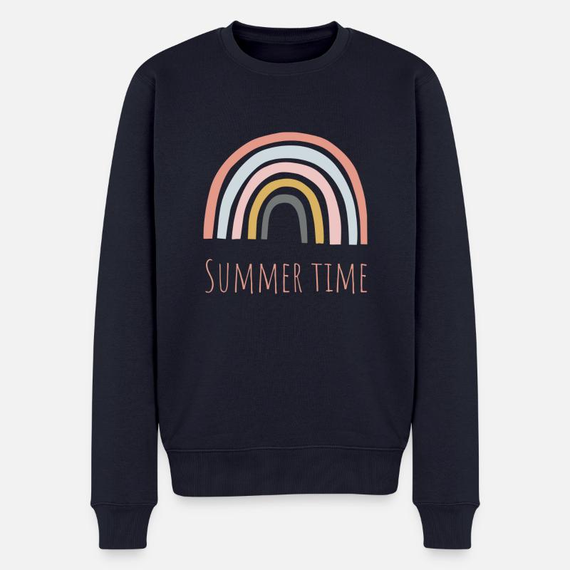 Summer Time - Männer Premium Bio Pullover - Navy