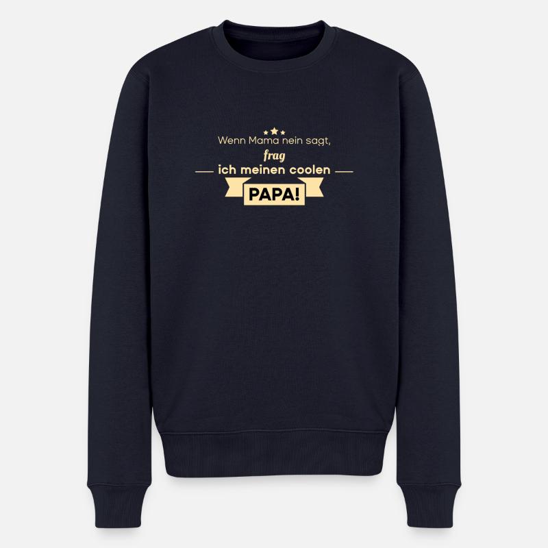 Lustige Babysprüche - Männer Premium Bio Pullover - Navy