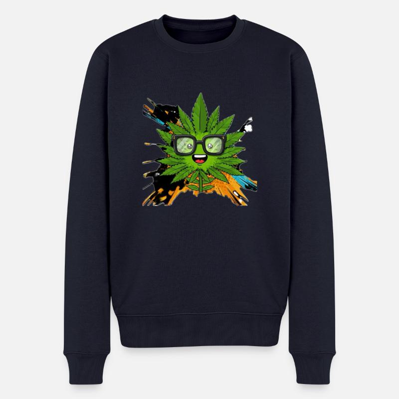 Nerdybud - Männer Premium Bio Pullover - Navy