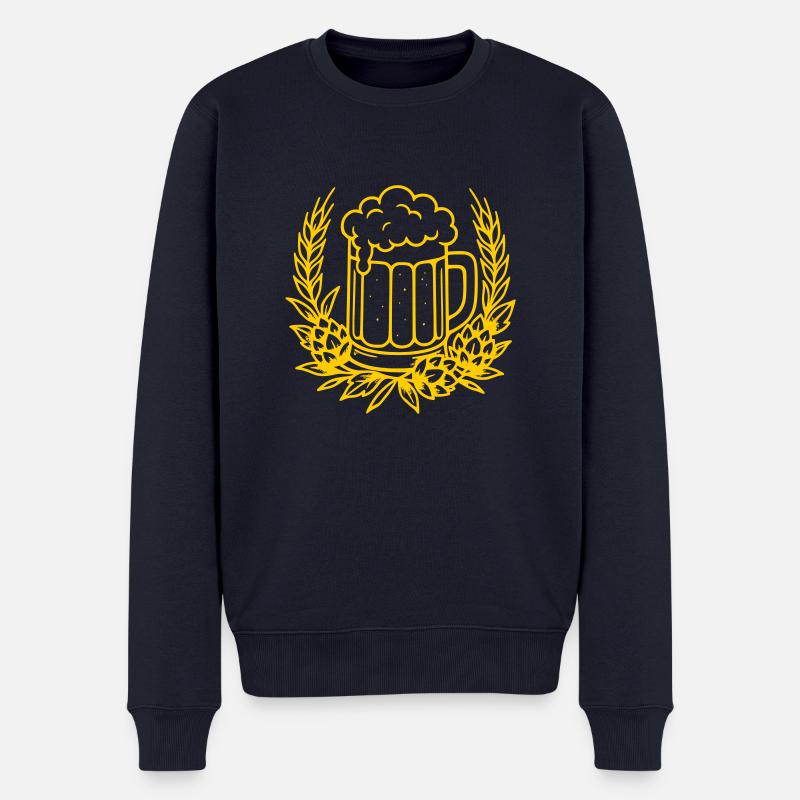 Bahre - Männer Premium Bio Pullover - Navy