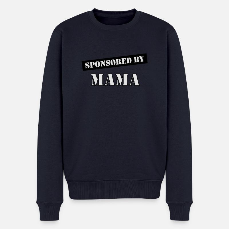 MEINE MAMA - SPONSORING - Männer Premium Bio Pullover - Navy