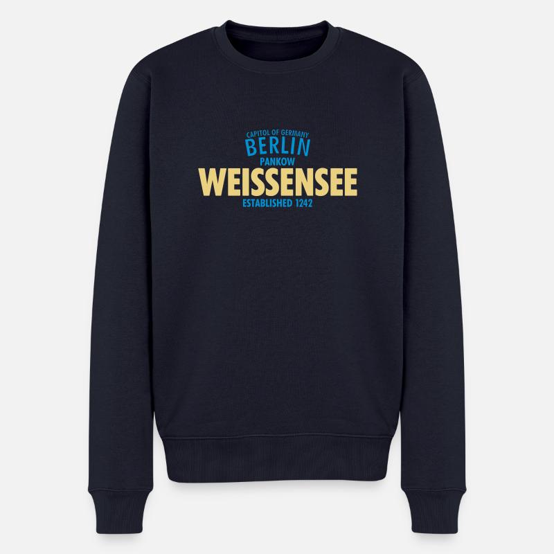 Capitol Of Germany Berlin - Weissensee - Männer Premium Bio Pullover - Navy