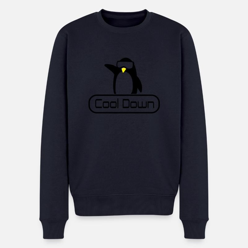 cool down - Männer Premium Bio Pullover - Navy
