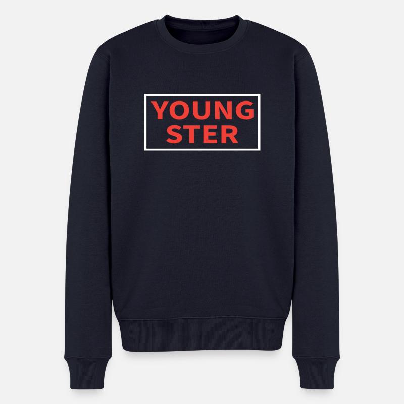 Youngster - Männer Premium Bio Pullover - Navy