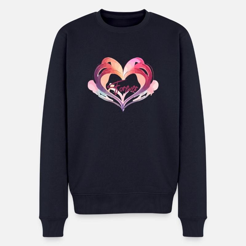 L’AMOUR POUR TOUJOURS - Pull Premium bio Homme - bleu marine