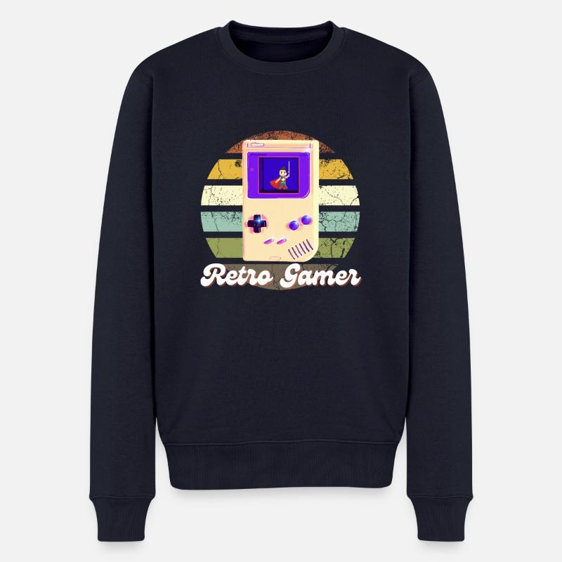 Retro-Gaming: Wo Legenden geboren wurden 2 - Männer Premium Bio Pullover - Navy