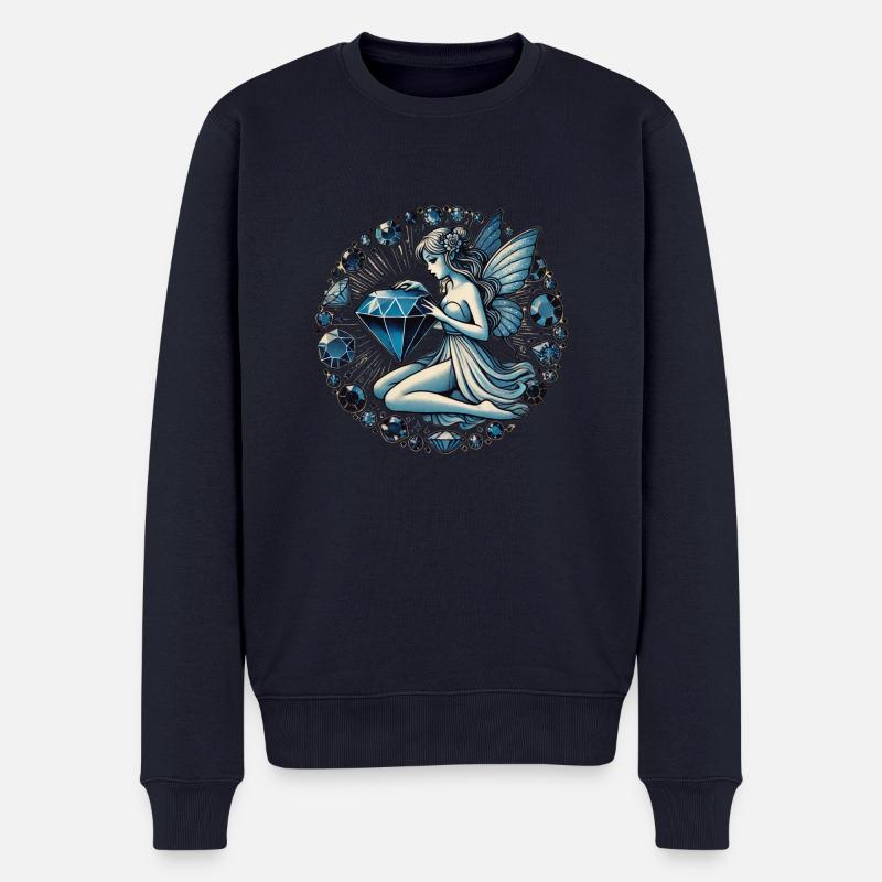 Fée Saphir - Pull Premium bio Homme - bleu marine