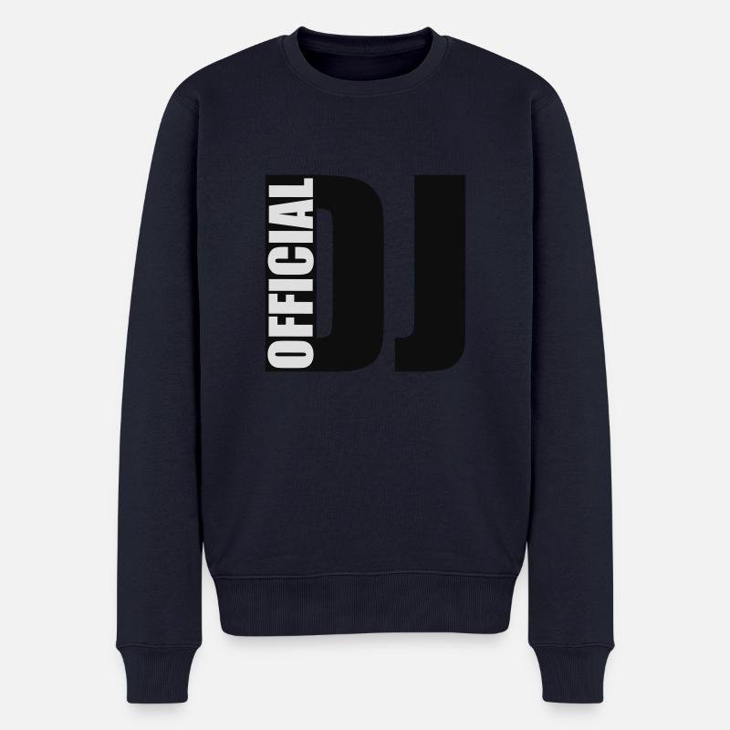 DJ - Männer Premium Bio Pullover - Navy