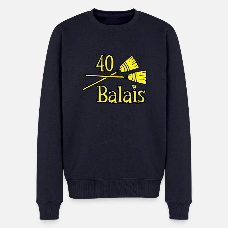 40 balais ans - Pull Premium bio Homme - bleu marine