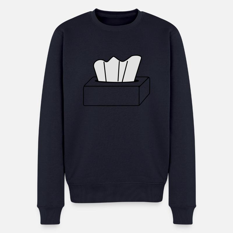 Tuchbox - Pull Premium bio Homme - bleu marine