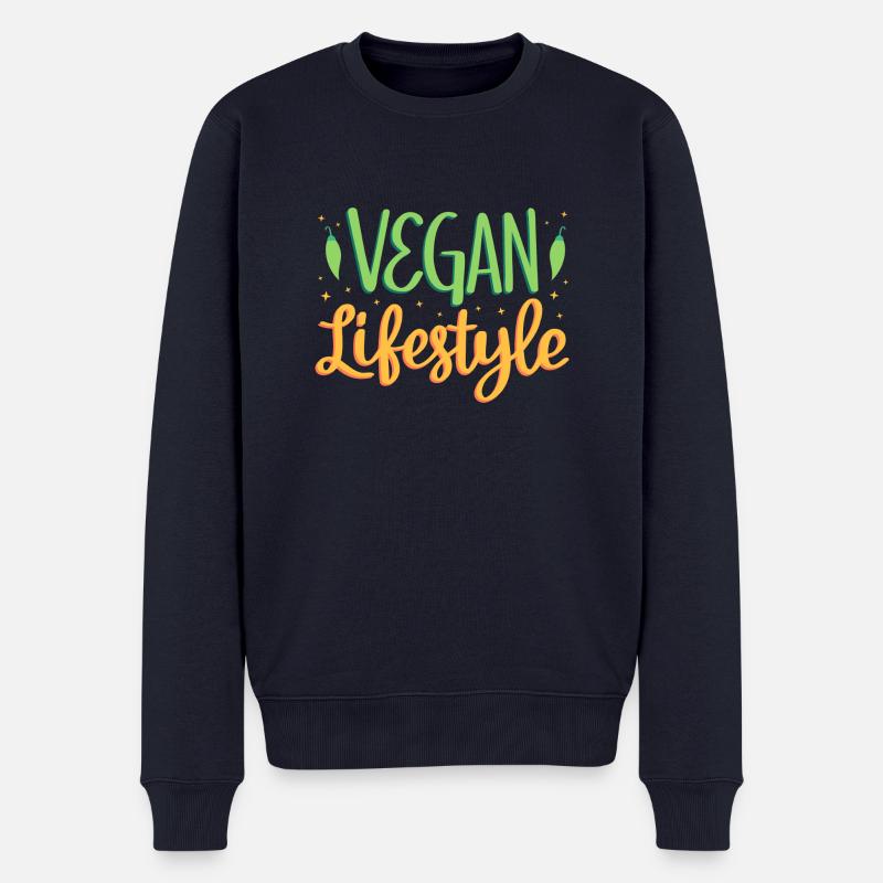 Mode de vie végétalien - Pull Premium bio Homme - bleu marine