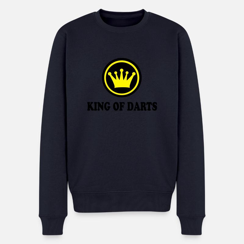Darts - Männer Premium Bio Pullover - Navy