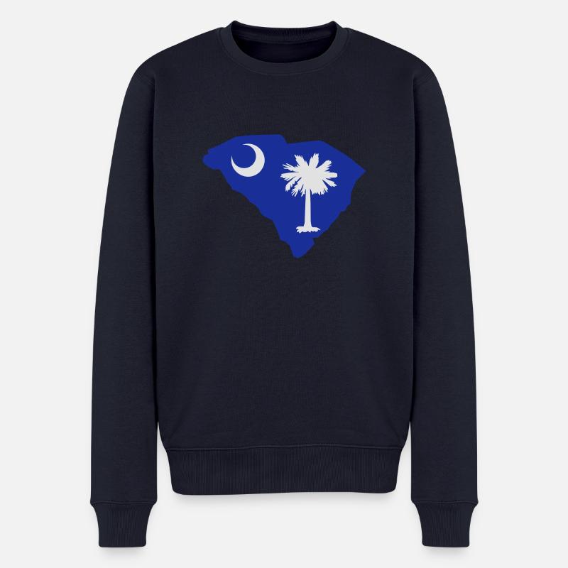 South Carolina - Männer Premium Bio Pullover - Navy