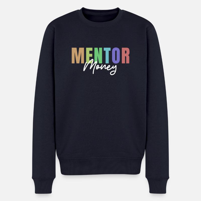 Geld Förderer Mentor - Männer Premium Bio Pullover - Navy