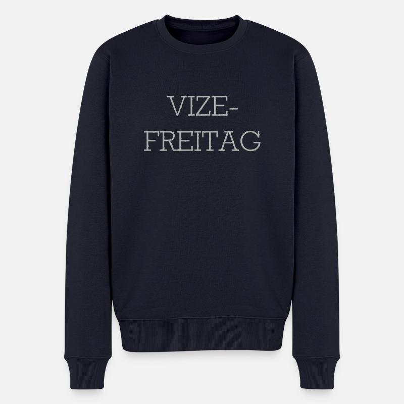 Vize-Freitag - Männer Premium Bio Pullover - Navy