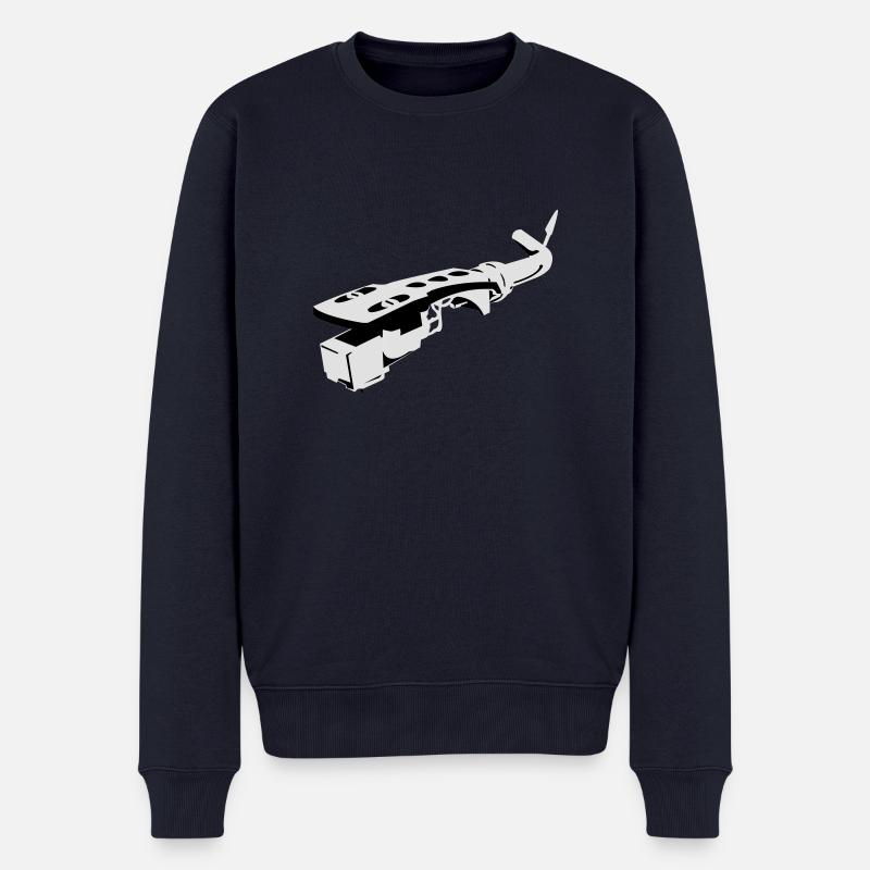 Tonarm - Männer Premium Bio Pullover - Navy