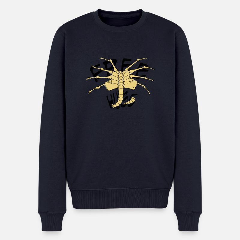 free_huggs - Männer Premium Bio Pullover - Navy