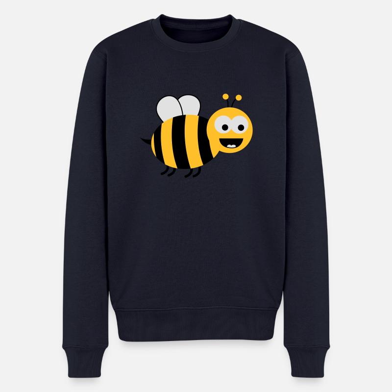 Funny Sweet Bee - Pull Premium bio Homme - bleu marine