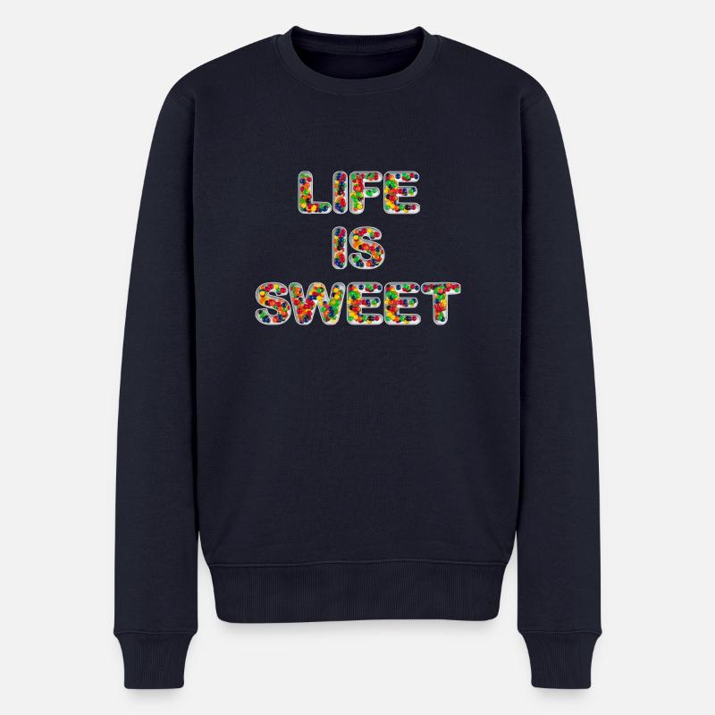 La vie est douce - Pull Premium bio Homme - bleu marine
