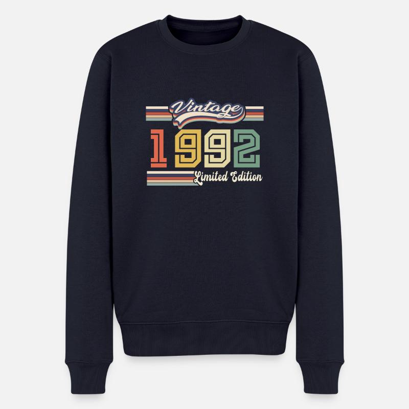 Tolles Geburtstagsgeschenk 1992 seit 1992 kam - Männer Premium Bio Pullover - Navy