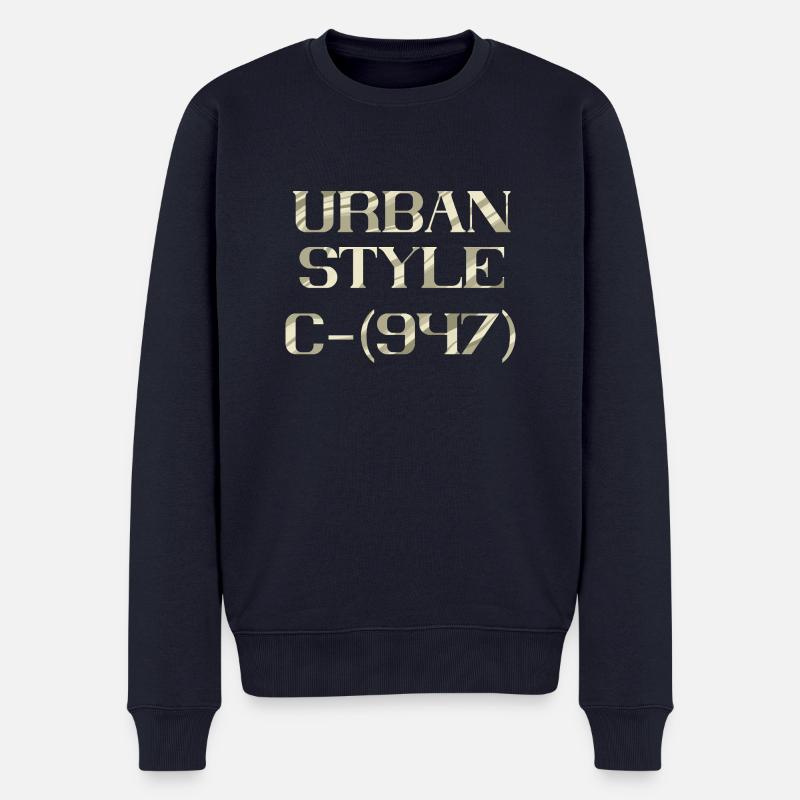 URBAN STYLE - Männer Premium Bio Pullover - Navy