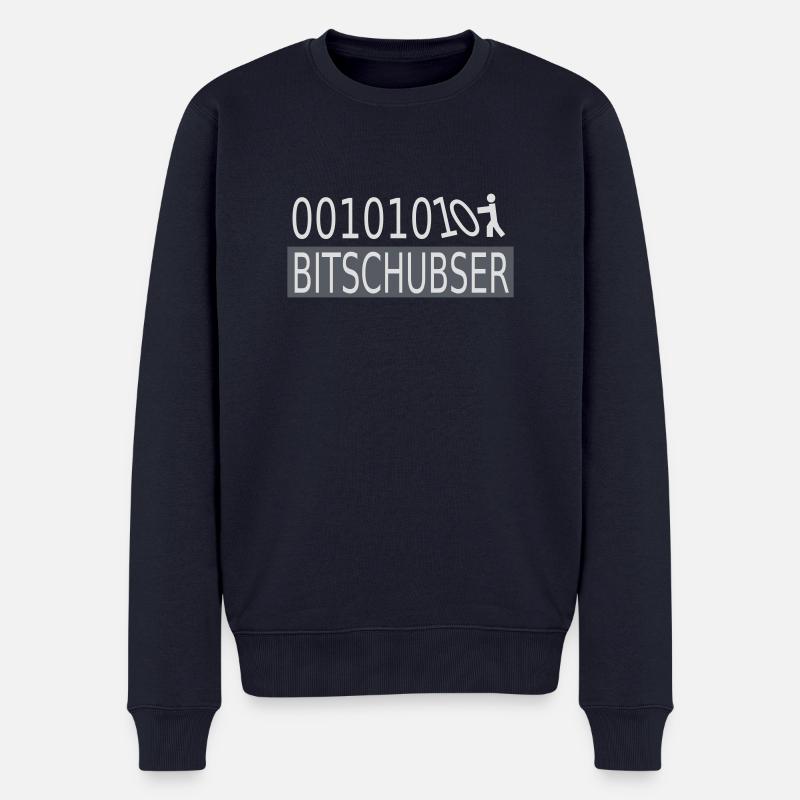 Bitschubser - Männer Premium Bio Pullover - Navy