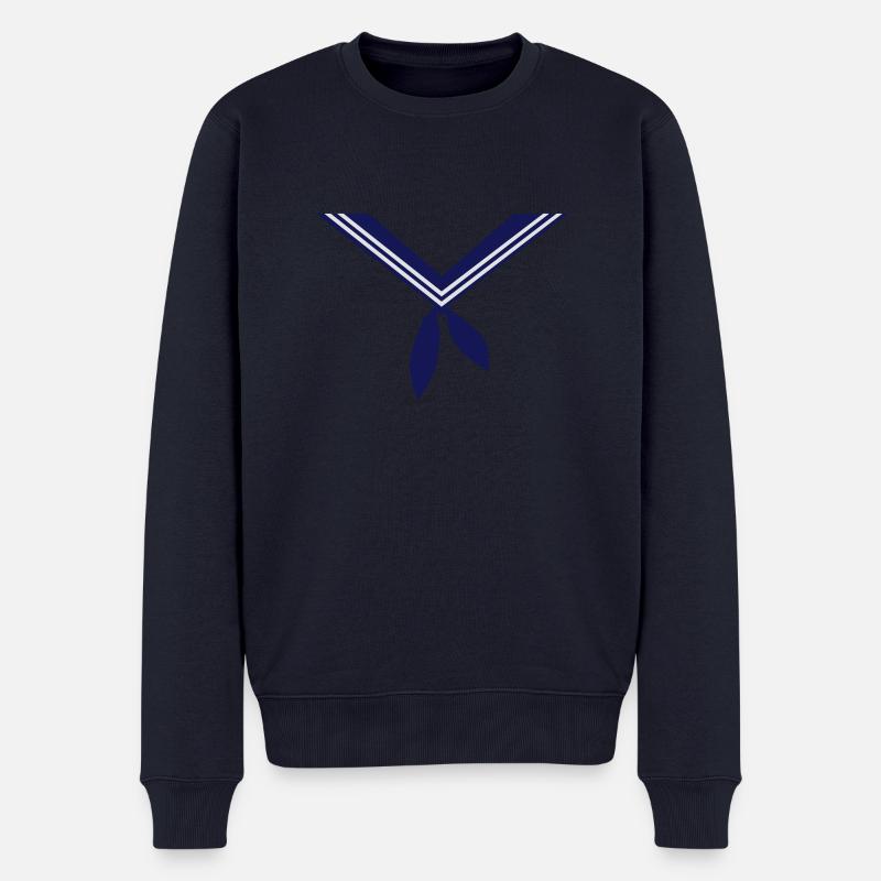 Matrose Seemann - Männer Premium Bio Pullover - Navy