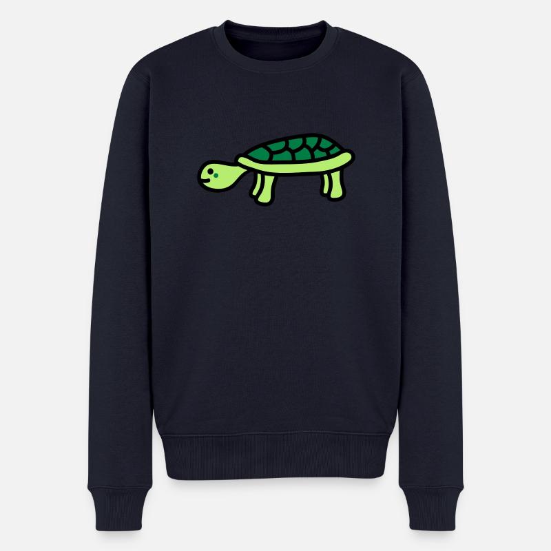 turtle - Männer Premium Bio Pullover - Navy